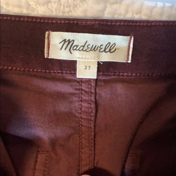 Madewell Wide Leg Cropped Velvet pant - Picture 3 of 3